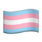 Transgender Flag emoji on Apple